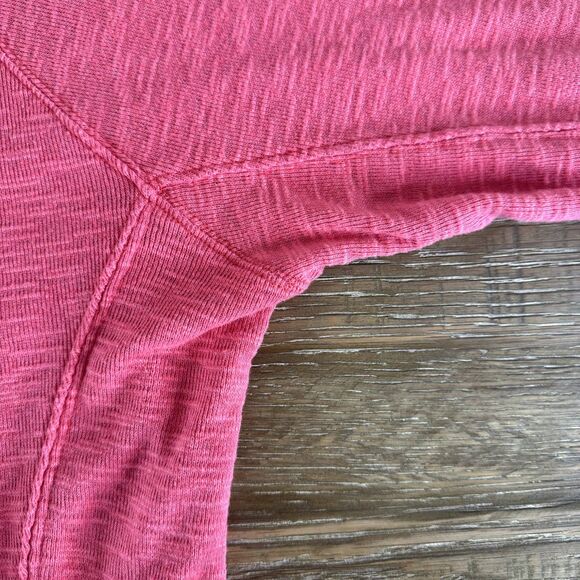 Free People Don't Forget Me button knit top coral large - Picture 6 of 9